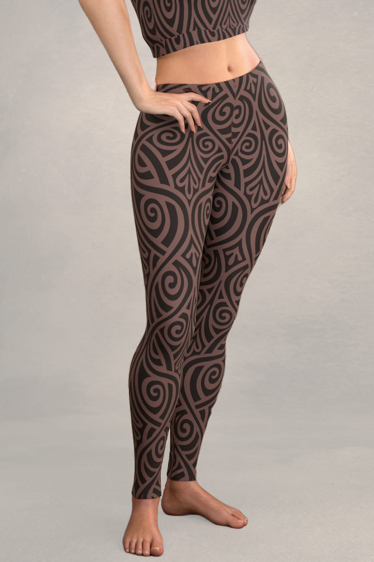Black and tan shop leggings