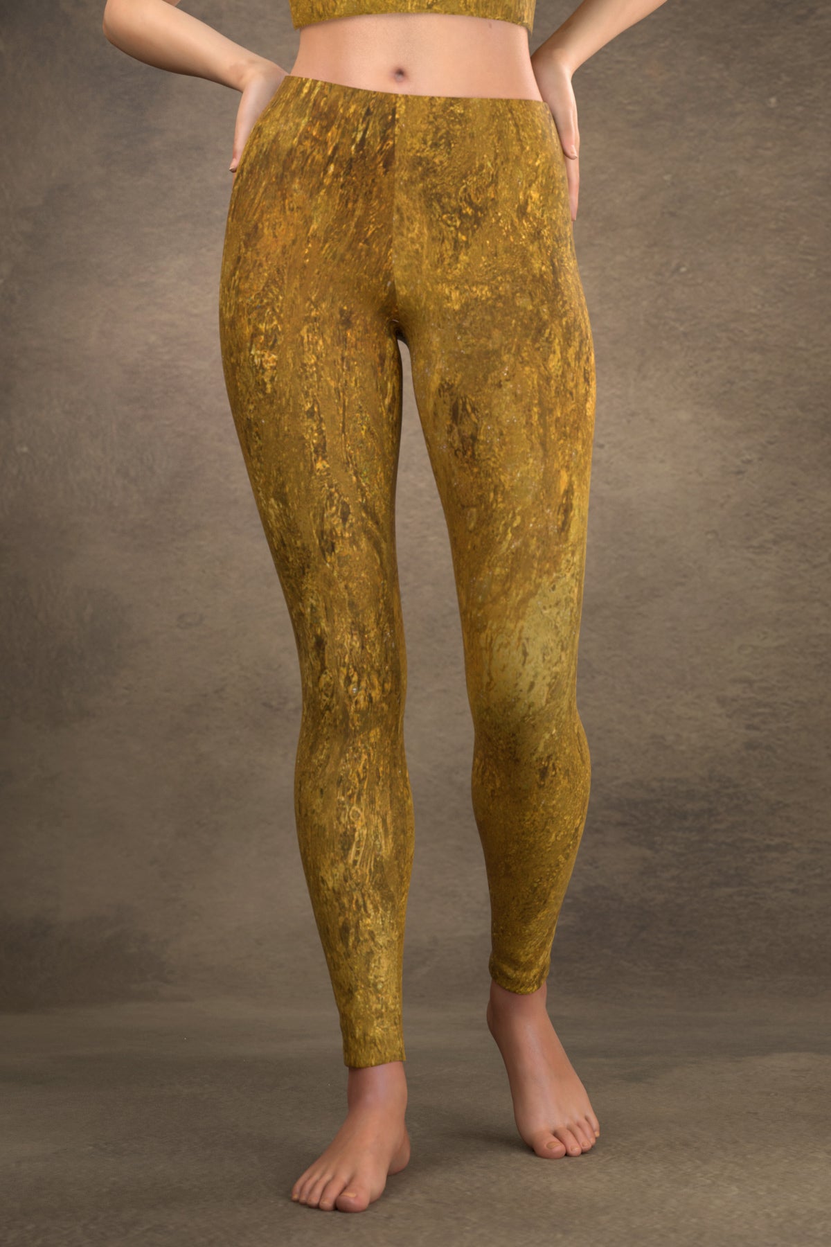 gold glitter leggings