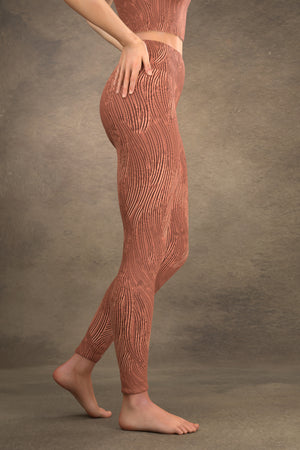 Brushed Copper Yoga Leggings