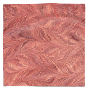 Marbled Butterfly Vermilion Square Scarf